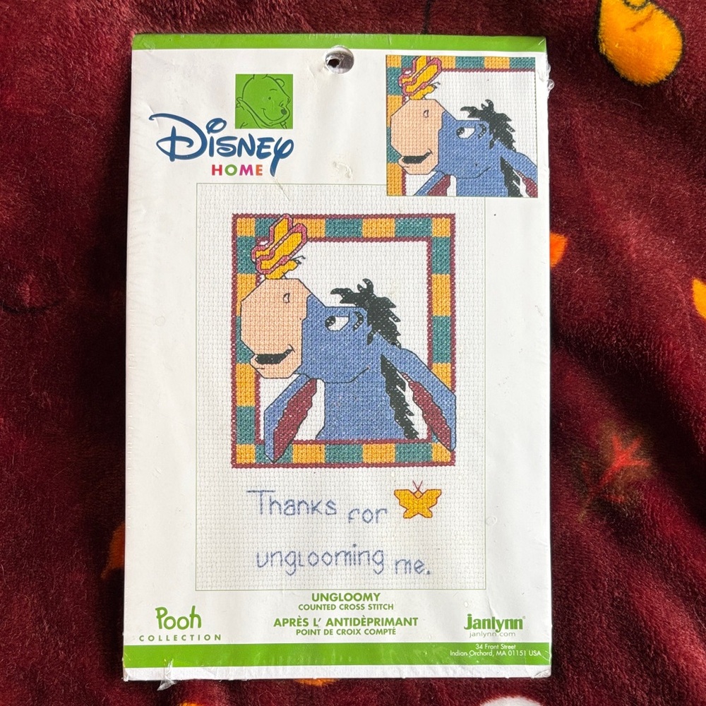 Vintage Disney Eeyore counted cross stitch